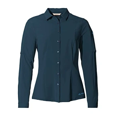 Afbeelding van Vaude Farley Stretch Shirt Met Lange Mouwen Blauw 34 Vrouw