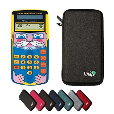 Afbeelding van Voordeelpakket: TI Little Professor rekenmachine + WYNGS beschermhoes donkergrijs verlengde garantie van CALCUSO