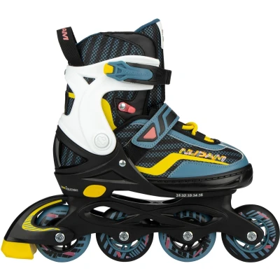 Afbeelding van Nijdam Inline Skates Verstelbaar 38 42 Game Patrol Blauw/Zwart