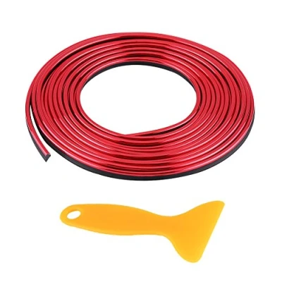 Afbeelding van Keenso sierstrips, sierstrips auto interieurstickers 5 m (rood)