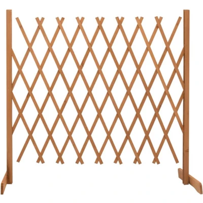 Afbeelding van Tuinlatwerk 180x100 cm massief vurenhout oranje