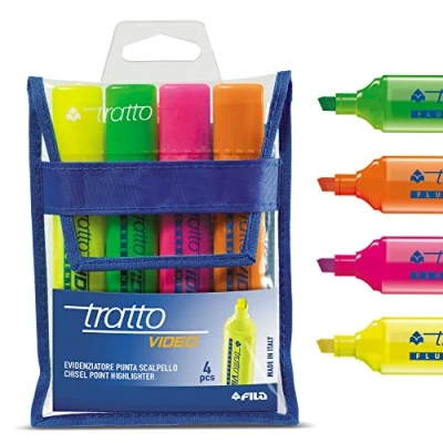 Afbeelding van TRATTO Tekstmarker, 4 stuks