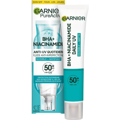 Afbeelding van Garnier PureActive BHA + Niacinamide Daily Fluid SPF50