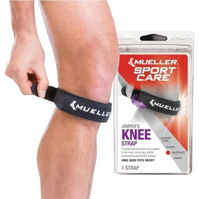 Afbeelding van MUELLER Jumper&#039;s Knee Strap, Kniebeschermer, Zwart