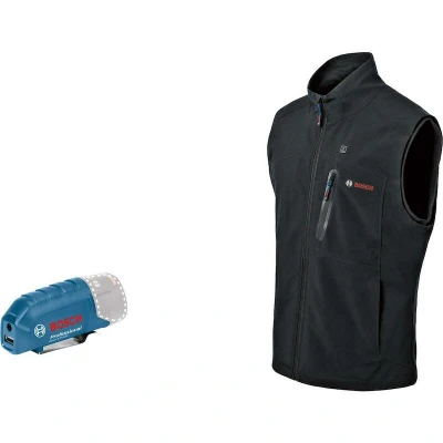 Afbeelding van Bosch Professional 06188000EE Verwarmde bodywarmer GHV 12+18V XA Maat: XXL Zwart