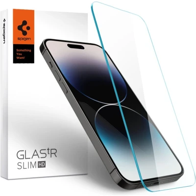 Afbeelding van Spigen glas tR Slim Tempered Glass voor iPhone 14 Pro gehard