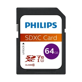 Afbeelding van Philips FM64SD55B SDXC kaart 64GB Class 10 UHS I U1