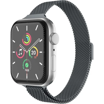 Afbeelding van imoshion Slim Milanees bandje geschikt voor Apple Watch Series 1 t/m 9 / SE (38 40 41 mm) 10 (42 Indigo