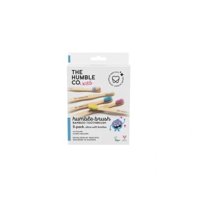 Afbeelding van The Humble Co. Tandenborstels Bamboe Kids 5 Stuks
