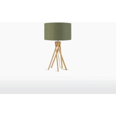 Afbeelding van GOOD&amp;MOJO Tafellamp Kilimanjaro Groen/Bamboe Ø32cm