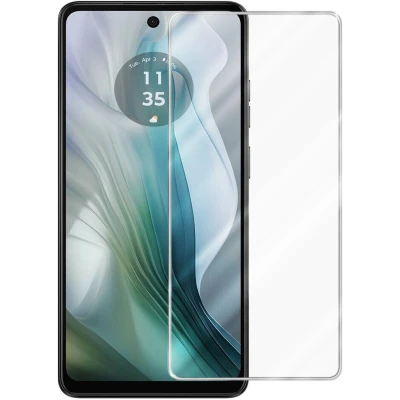 Afbeelding van Cadorabo Screenprotector geschikt voor Motorola Moto E14 Pantser film Beschermende in KRISTALHELDER Geharde (Tempered) display beschermglas 9H hardheid met 3D Touch