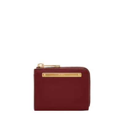 Afbeelding van Fossil Small LIZA Portemonnee, Dames, Maat: One Size, Red