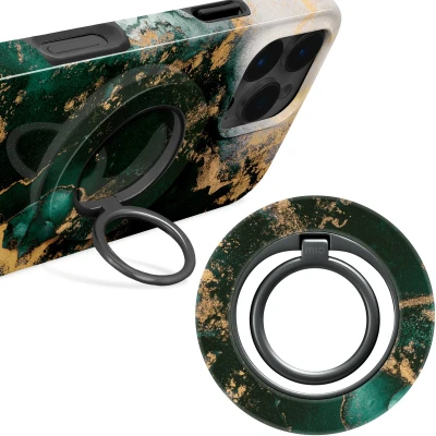 Afbeelding van MIO Green Marble MagSafe Compatible Ring Holder