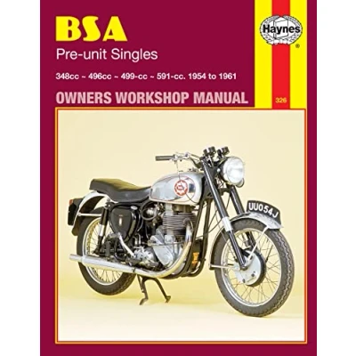 Afbeelding van B. S. A. Pre Unit Singles Owner&#039;S Workshop Manual