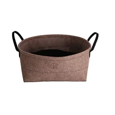 Afbeelding van D&amp;d Home Dierenkussen Hond Monique Vilten Mand 40x40x20cm Bruin 1st
