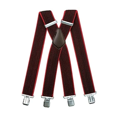 Afbeelding van Olata bretels met 4 clips, XXL, extra sterk, volledig verstelbaar, dikke stof 5 cm