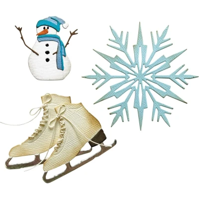 Afbeelding van Sizzix Tim Holtz Thinlits Die Set Vault Winter Wishes 10pcs