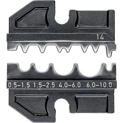 Afbeelding van Knipex Werk 97 49 14 Krimpinzet Ongeïsoleerde knelverbinders, doorverbinders, persverbinders 0.5 tot 10 mm² Geschikt voor