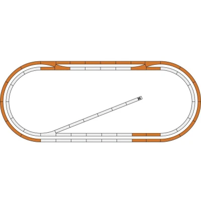 Afbeelding van H0 Roco GeoLine (met ballastbed) 51250 Uitbreidingsset Voor digitale startsets nr. 1