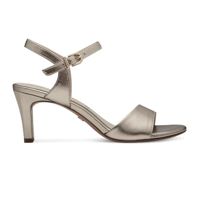 Afbeelding van Tamaris Sandalen, Dames, Maat: 36, Light gold Hoogwaardig imitatieleer