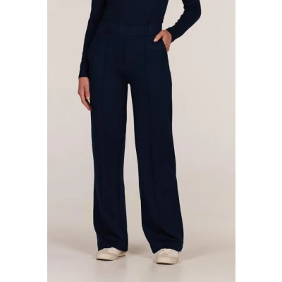 Afbeelding van JANSEN Amsterdam Straight Leg Pantalon Aleid Zwart S