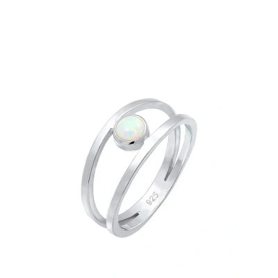 Afbeelding van Elli Ring silvercoloured, Dames, Maat: 52, Silver coloured