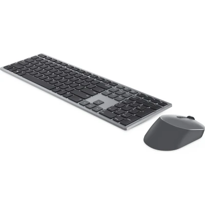 Afbeelding van DELL KM7321W toetsenbord RF draadloos + Bluetooth AZERTY Belgisch Inclusief muis Grijs, Titanium