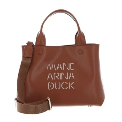 Afbeelding van MANDARINA Duck Handtas Schoudertas Lady Tote Caramel Cafe Bruine
