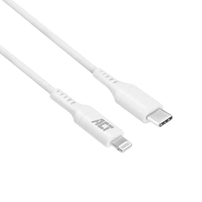 Afbeelding van ACT AC3015 USB C naar Lightning Laad en Datakabel MFI gecertificeerd 2 meter