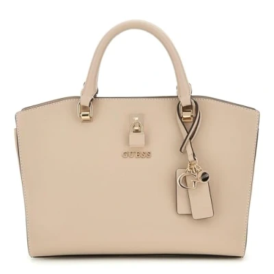 Afbeelding van GUESS Handtas Schoudertas Queensland Luxury Satchel Simply Taupe