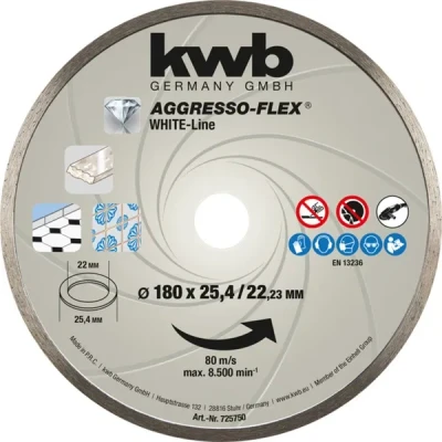 Afbeelding van Diamantschijf wit 178x25 mm aggr KWB