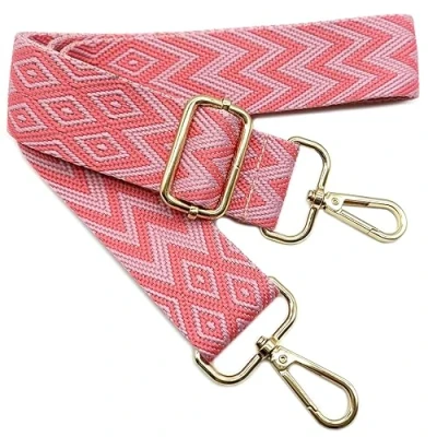 Afbeelding van Verstelbare vervangende schouderriem, roze, handtasriem, vervanging, universele reserve riem met gouden gesp voor dames, handtas, schoudertas, accessoires, 703