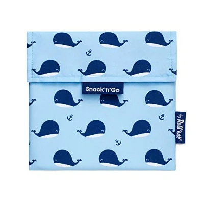Afbeelding van Roll&#039;eat Snack&#039;n&#039;go Herbruikbaar Boterhasmzakje WHALE