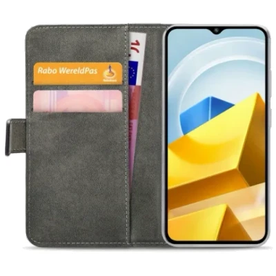 Afbeelding van Mobilize PU leer Book Case Zwart Poco M5 4G