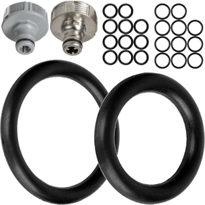 Afbeelding van Set van 24 vervangende O ringen voor G tuininsteeksysteem 1/2 inch en 3/4 inch, compatibel met Gardena kraanaansluitingen 21 26,5 mm, diameter 16 x 11 22,3 17 siliconen