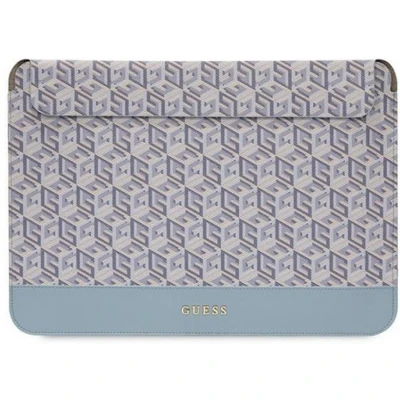 Afbeelding van Guess G Cube Sleeve Geschikt voor o.a. Apple MacBook (16&quot;) Blauw