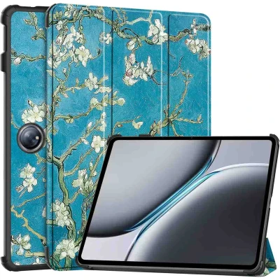 Afbeelding van imoshion Tablet Hoes Geschikt voor OnePlus Pad 2 Design Trifold Bookcase Groen /Green Plant