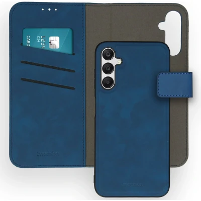 Afbeelding van iMoshion Hoesje Geschikt voor Samsung Galaxy A25 Met Pasjeshouder Uitneembare 2 in 1 Luxe Bookcase Blauw