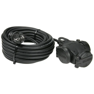Afbeelding van AS Schwabe 60456 Stroom Verlengkabel 16 A Zwart 10.00 m H07RN F 3G 1,5 mm²