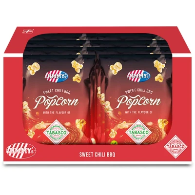 Afbeelding van JIMMY&#039;s TABASCO® popcorn Sweet Chili BBQ 8 stuks