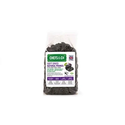 Afbeelding van CHEFS &amp; CO Zachte pruimen zonder pit (suikervrij) 750 g 100% natuurlijke vruchten premium kwaliteit toevoegingen, zwavel en suiker vers verzegeld