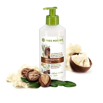 Afbeelding van Yves Rocher Body Cream met sheaboter Herstelt en voedt Droge huid 390 ml