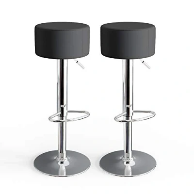 Afbeelding van Vicco Barkruk, zwart, 38,5 x 92 cm, 2 stuks