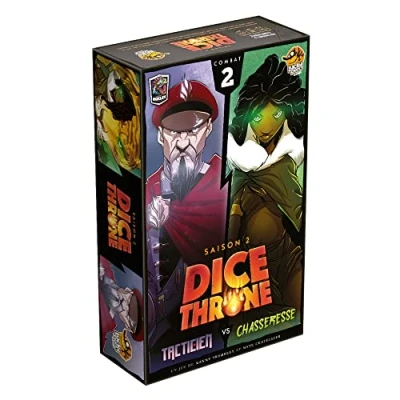 Image de Jeu de stratégie Lucky Duck Games Dice Throne Saison 2 Tacticien vs Chasseresse