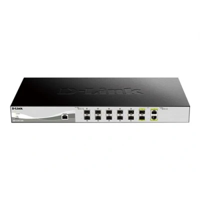 Image de D Link DXS 1210 12SC Commutateur intelligent 10 x Gigabit SFP+ + 2 combo SFP+/RJ 45 de bureau Montable sur rack