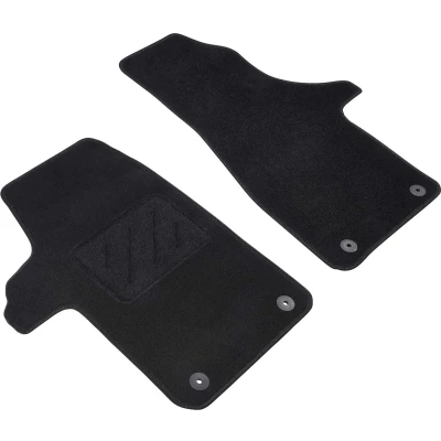 Afbeelding van WALSER Standart 80806 Vloermatset Polyester, PU (Polypropyleen) voor en achter Antraciet/Zwart Op maat gemaakt