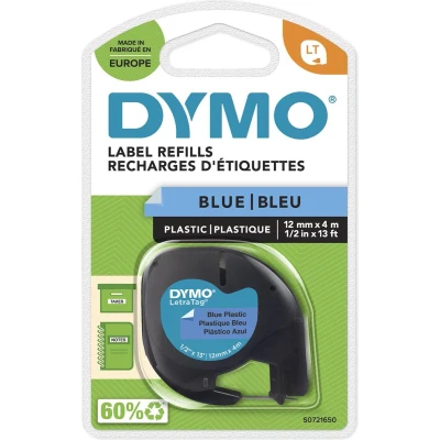 Afbeelding van Dymo 91205 (S0721650) Tape Zwart op blauw (12 mm)