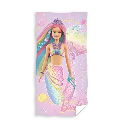 Afbeelding van Barbie Strandlaken 70x140 cm Roze