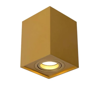Afbeelding van Lucide TUBE Plafondspot 1xGU10 Mat Goud / Messing