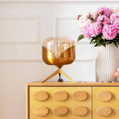 Afbeelding van Kare Gouden Bekers Ball tafellamp, messing